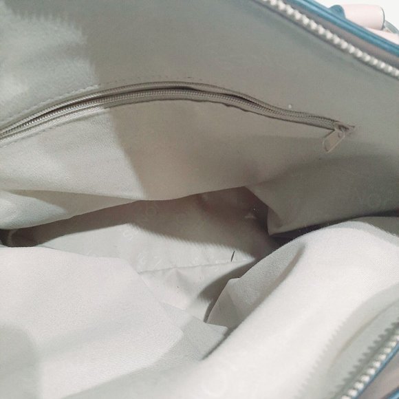 Jones New York Signature Greta White & Tan Double Handle Crossbody Handbag - Picture 7 of 9